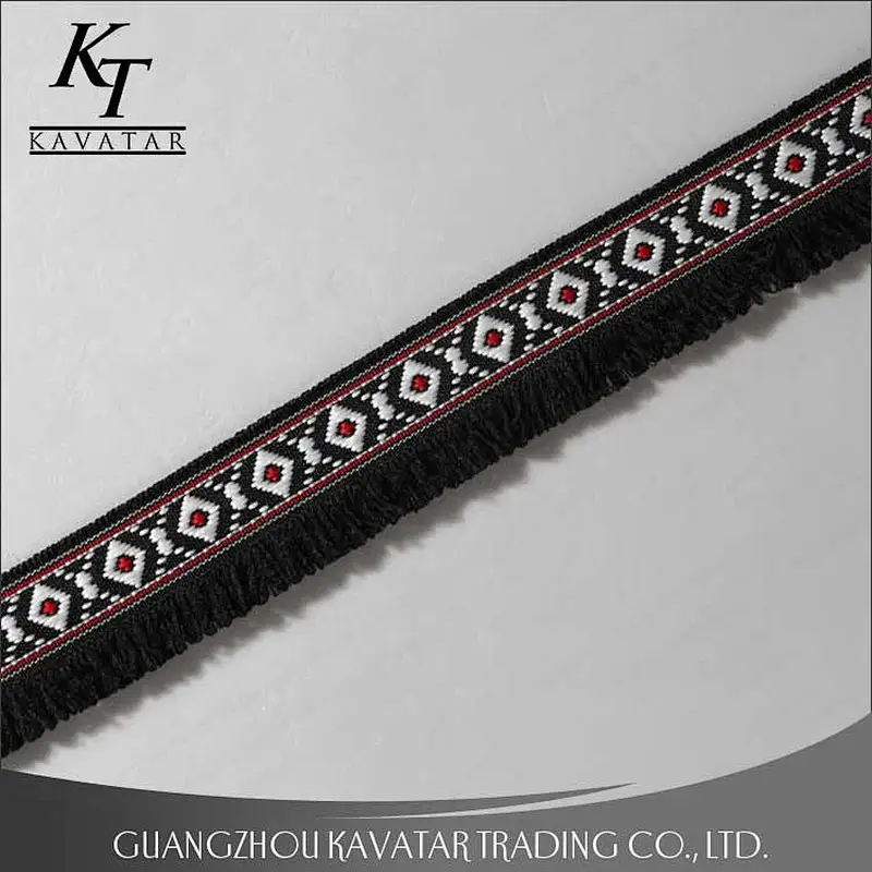 Wholesale polyester ethnic embroidery ribbon for clothes