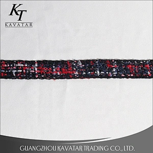New arrival 2.5-3cm sequin polyester ribbon for ethnic clothing accessories