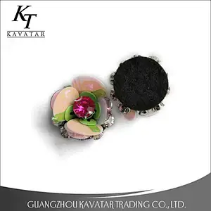 Handmade Artificial 4cm 3d Sequin Flowers For Decorative
