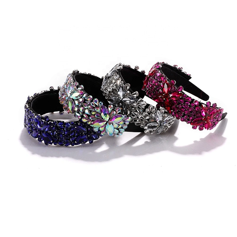 Manufacturer's spot supply fashion headbands 2020 baroque headbands new rhinestone headbands