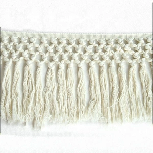 Wholesale White Tassel Fringe Trimming For Decoration