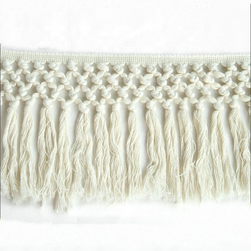 Wholesale White Tassel Fringe Trimming For Decoration
