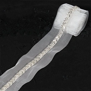 New Style Embroidery Mesh Beaded Lace Trims