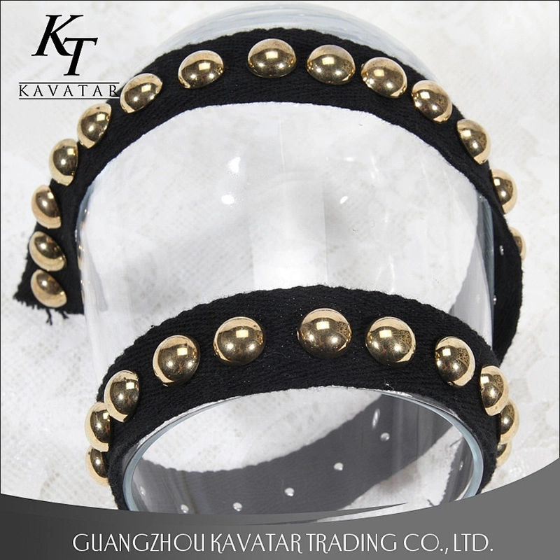 Kavatar Fashionable Embroidery Ribbon Accessories Half Beaded Lace Ribbon Trim For Garment