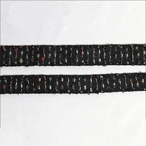 Custom design various styles embroidered tape and dacron ribbon