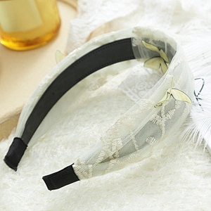 Butterfly floral hairband beaded headband  for women 2020   fur headband  for girls hair accessories