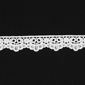 Designs Decorative Scalloped Mesh Lace Trim for Garments