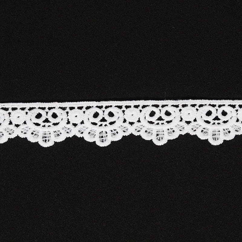 Designs Decorative Scalloped Mesh Lace Trim for Garments