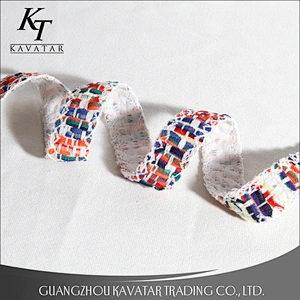 Beautiful design colorful polyester grosgrain ribbon tape