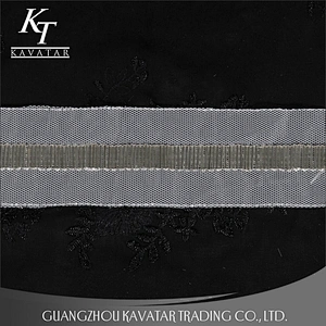 New strip shape beaded embroidery mesh lace trim decorative for bride wedding