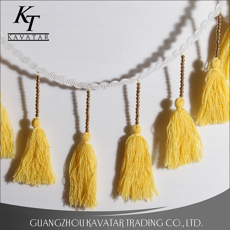 Fashion fancy long tassels trim decoration for dresses,clothing,curtain