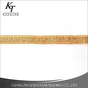 Fashion embroidery pink sequin grosgrain ribbon for garment