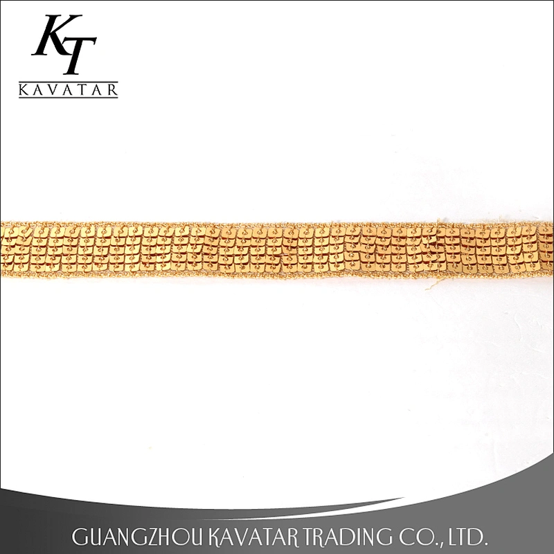 Fashion embroidery pink sequin grosgrain ribbon for garment