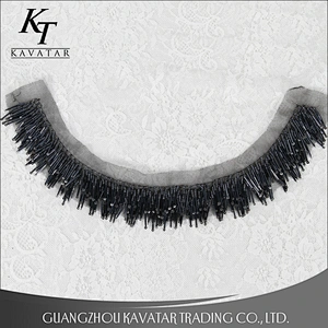 New arrival collar beaded fringe embroidery design trim