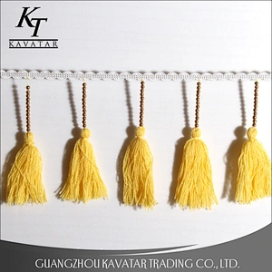 Fashion fancy long tassels trim decoration for dresses,clothing,curtain