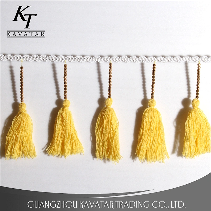 Fashion fancy long tassels trim decoration for dresses,clothing,curtain