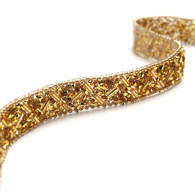 Factory hot Banding Trim hotfix rhinestones trimming hot  to bead  Glass  trimming  for shoes  for Clothing for hat  for dress transfers