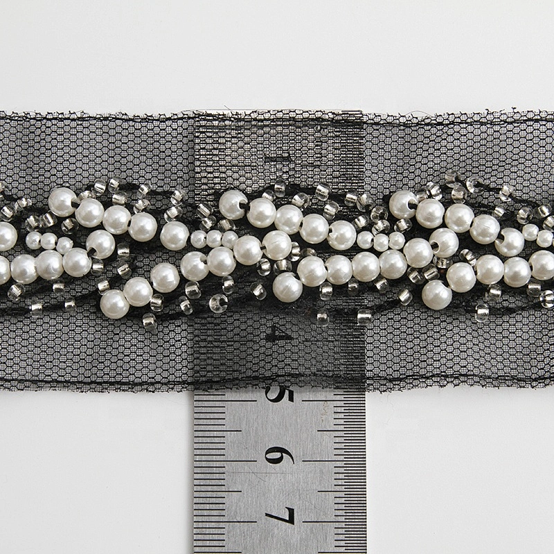 Wholesale rhinestone glass tube chain lace glass tube lace glass chain lace for decoration