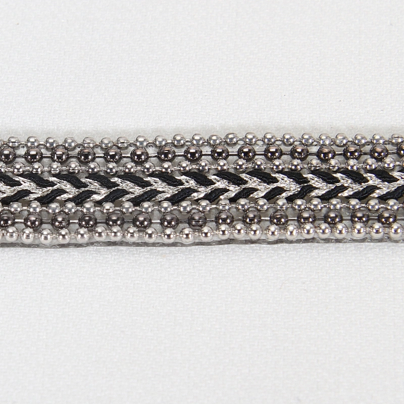 Wholesale Hotfix Crystal Rhinestones Trim with Accessories Beads Chain