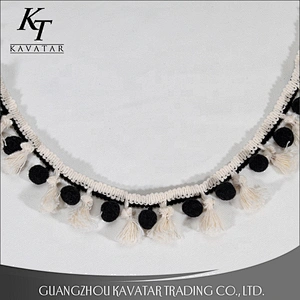 New arrival garment decoration pom pom ball tassel,wholesale trim for home textiles accessories