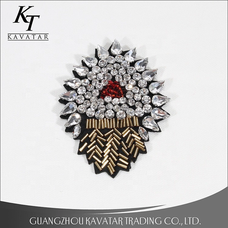 2019 New Product Sequin Glitter Rhinestone Applique For Clothes Patches