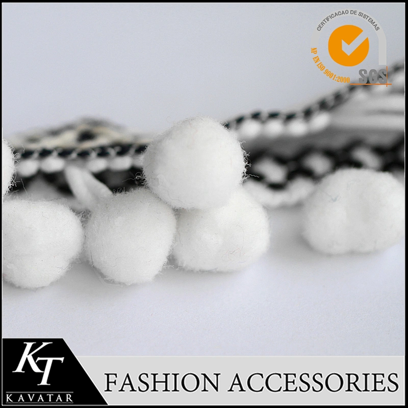 Custom tassel fringe,wholesale pom pom fringe for clothes