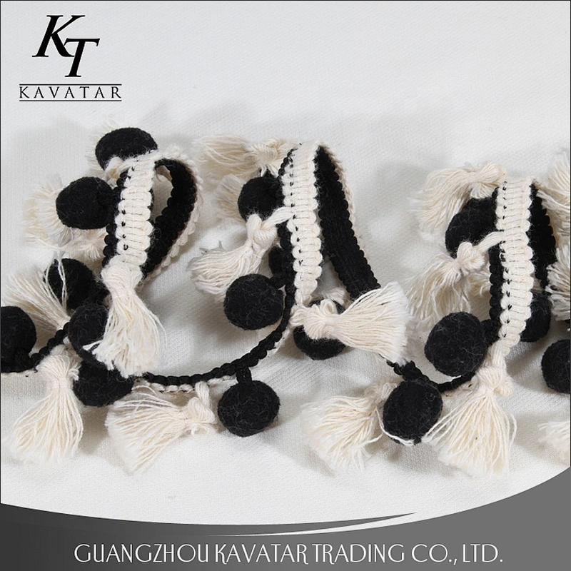 New arrival garment decoration pom pom ball tassel,wholesale trim for home textiles accessories