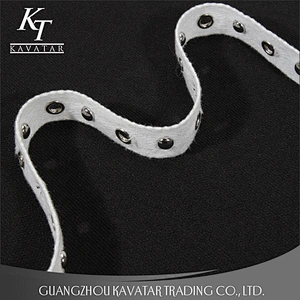Kavatar White New Designs Cotton Eyelet Lace Fabric