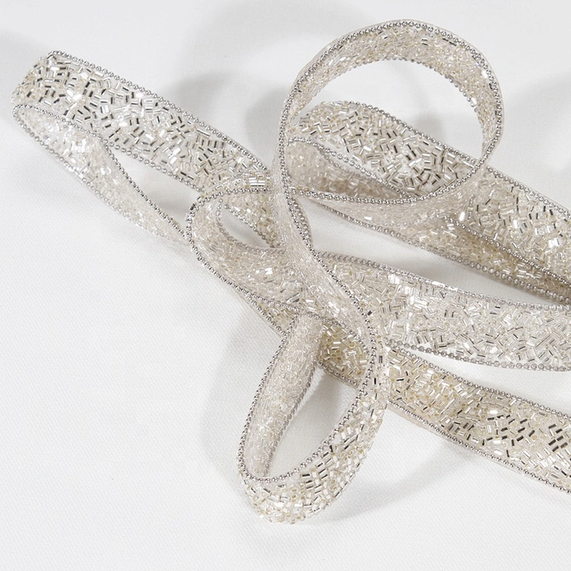 Kavatar Custom Decorative Accessories Chain Edging Pony Hot Fix Beads Trim