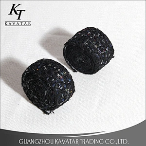Good quality Black Polyester Knitted Ribbon Grosgrain Tape For Clothing