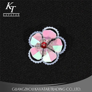 Wholesale Handmade Beaded Rhinestone 3D Sequin Flowers