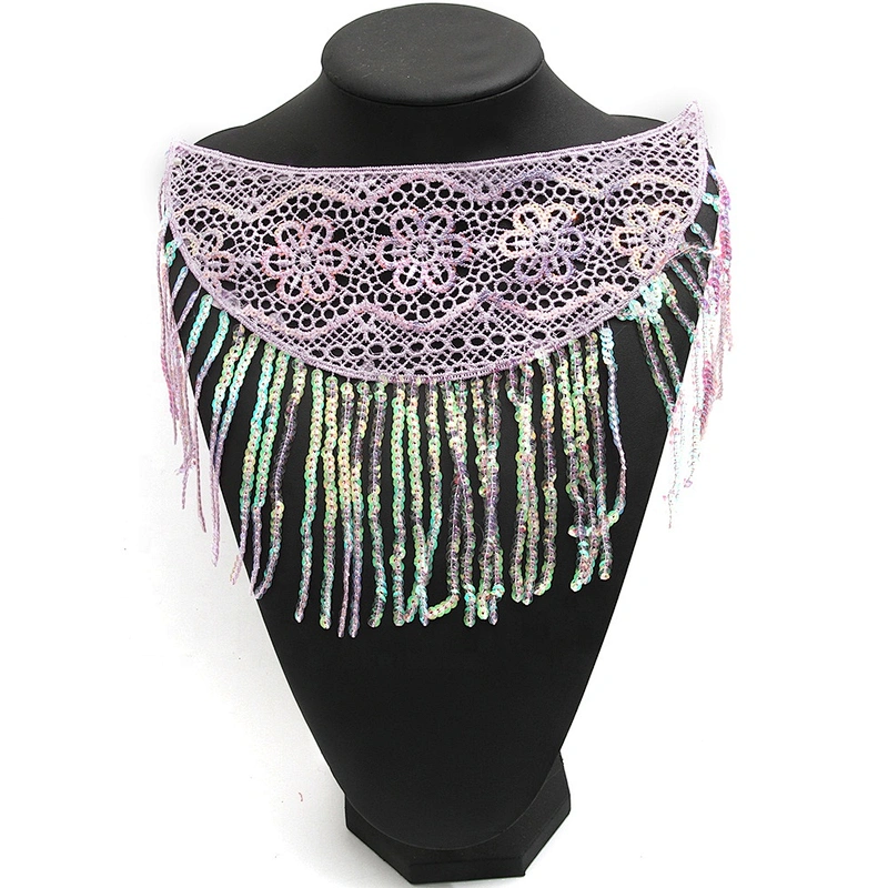 wholesale water - soluble bead embroidery clothing accessories lace embroidery fabric sequins decoration lace