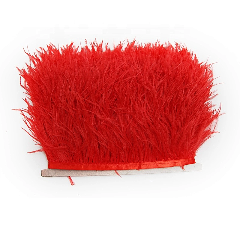 KAVATAR High quality ostrich feather decoration dress dress shoe hat ribbon feather decoration party trim craft