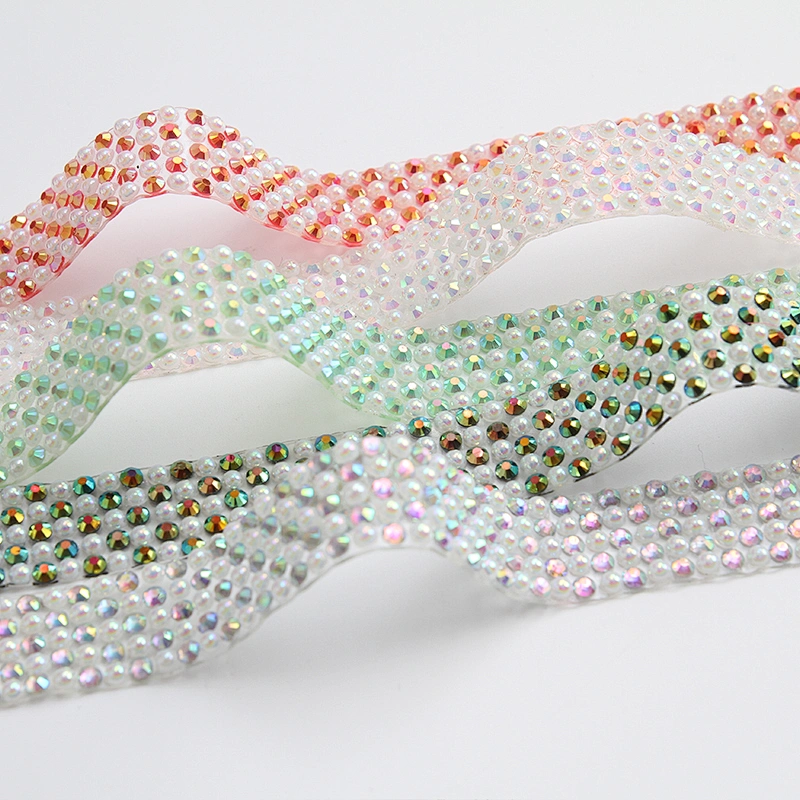 Hotsell 1.5cm Width Resin Glass Rhinestone Sheet Hotfix Flack Tape For Shoe And Bag Decoration