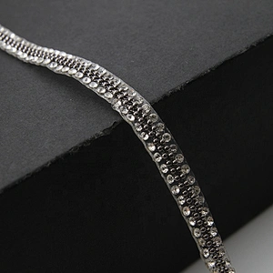 Free sample crystal rhinestone hotfix trnasfer motif for clothing