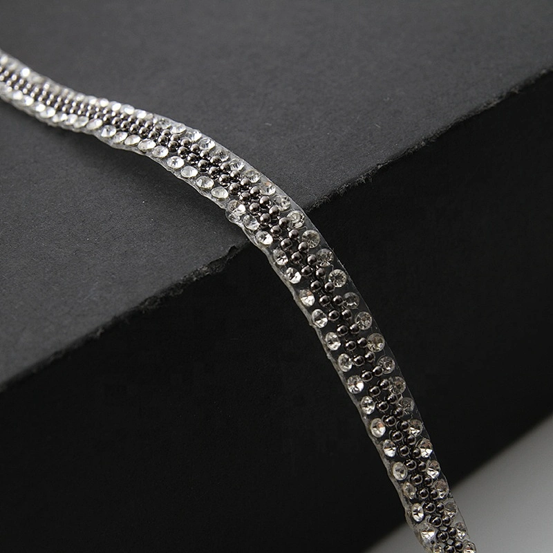 Free sample crystal rhinestone hotfix trnasfer motif for clothing