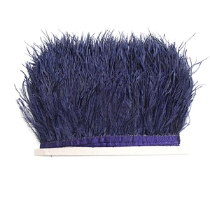 KAVATAR High quality ostrich feather decoration dress dress shoe hat ribbon feather decoration party trim craft