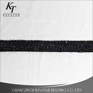 Good quality Black Polyester Knitted Ribbon Grosgrain Tape For Clothing