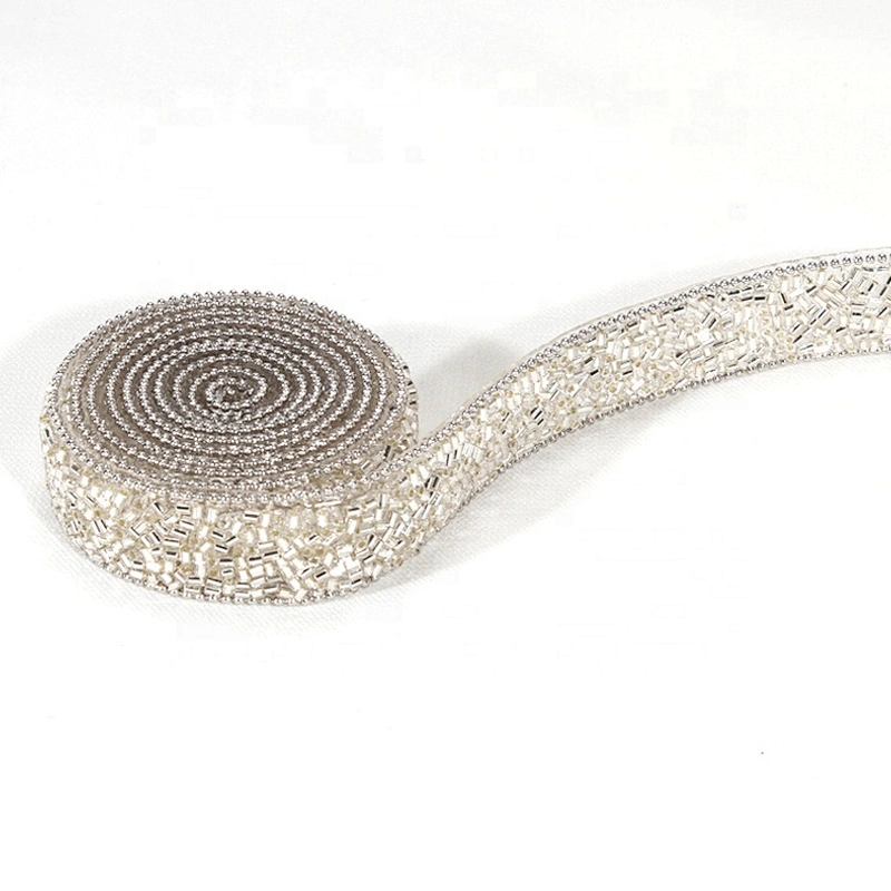 Kavatar Custom Decorative Accessories Chain Edging Pony Hot Fix Beads Trim