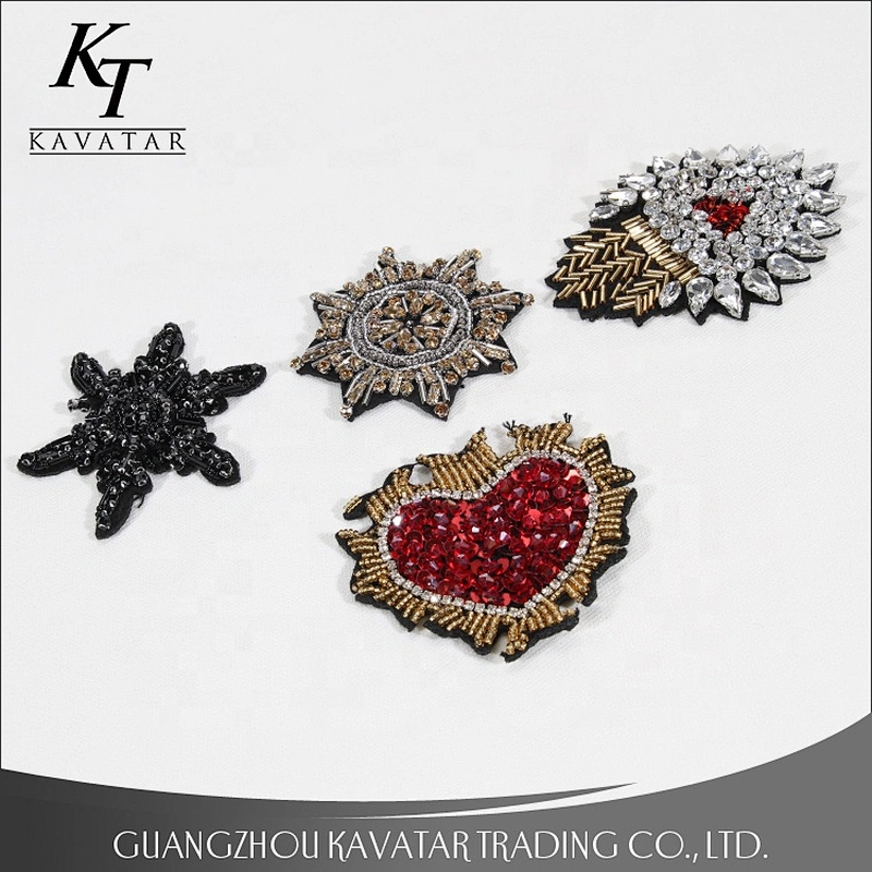 2019 New Product Sequin Glitter Rhinestone Applique For Clothes Patches