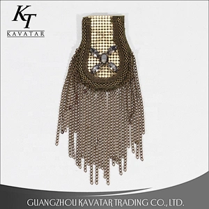 Shoulder Decoration Accessories Trim Patch With Chain For Jean