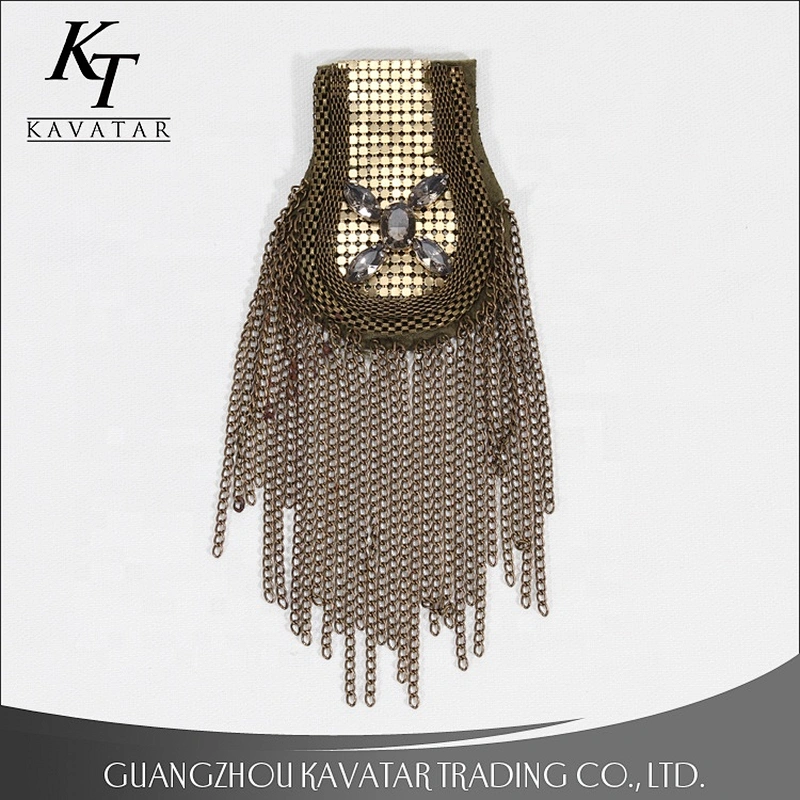Shoulder Decoration Accessories Trim Patch With Chain For Jean
