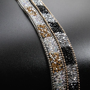 Kavatar Wholesale  beaded patches hotfix rhinestone Hotfix Trimming Theme Rhinestone Of Clothing  Hotfix trim Iron on trims