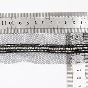 beaded trim black beaded embellished neck trim