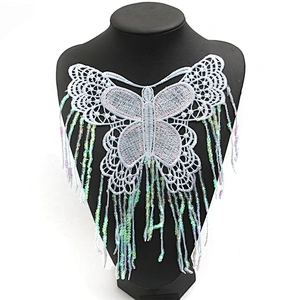 Wholesale water - soluble bead embroidery lace clothing accessories can be decorated wedding dress shoes and hats