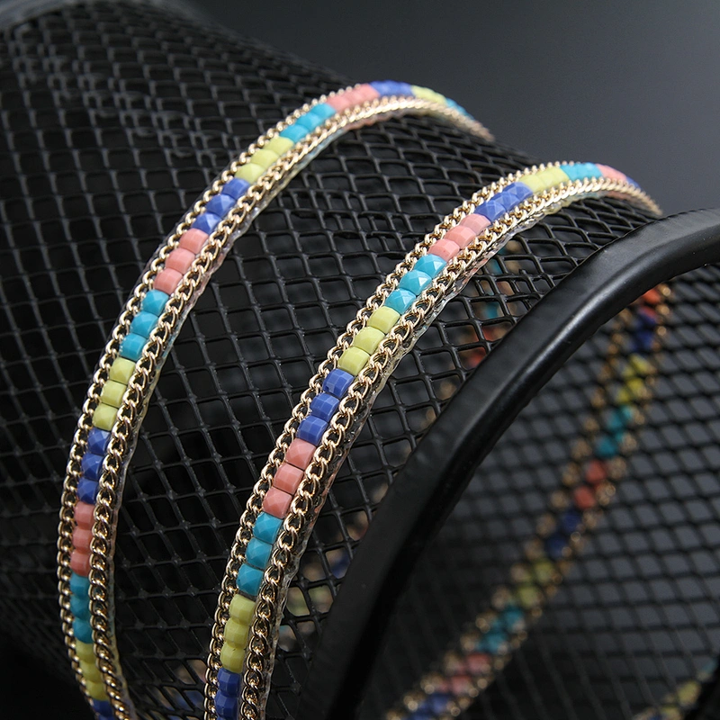Kavatar Wholesale Hotfix Trim Cube Colors Design Fashion color and design easy transfer For Clothing Iron on Trims