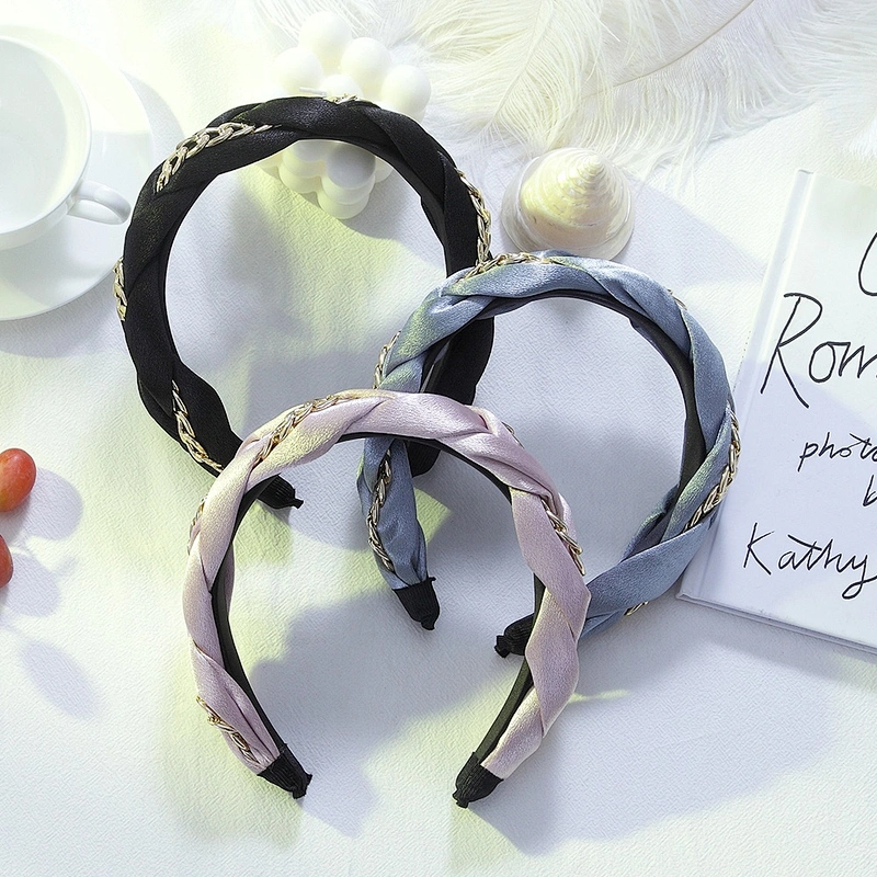 American and Korean winter wide band fashion web celebrity street party hair accessories  rhinestone designer headbands