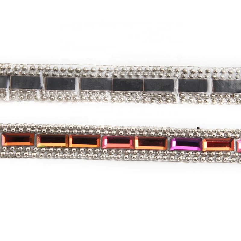wholesalehot Banding Trim hotfix rhinestones trimming hot  to bead  Glass  trimming  for shoes  for Clothing for hat  for dress transfers