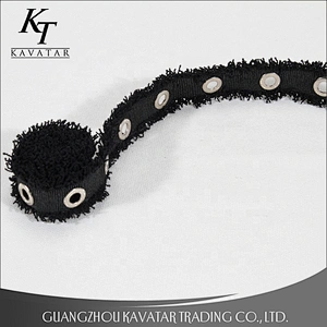 Black Grosgrain Tape Accessories Eyelet Ribbon Lacing Grommet Trim