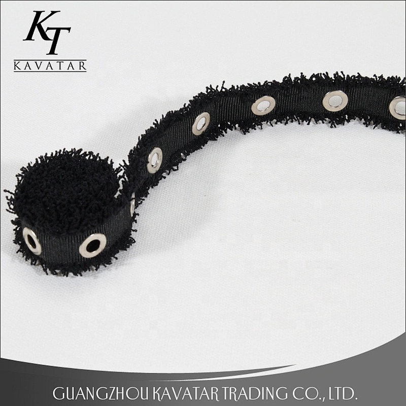 Black Grosgrain Tape Accessories Eyelet Ribbon Lacing Grommet Trim